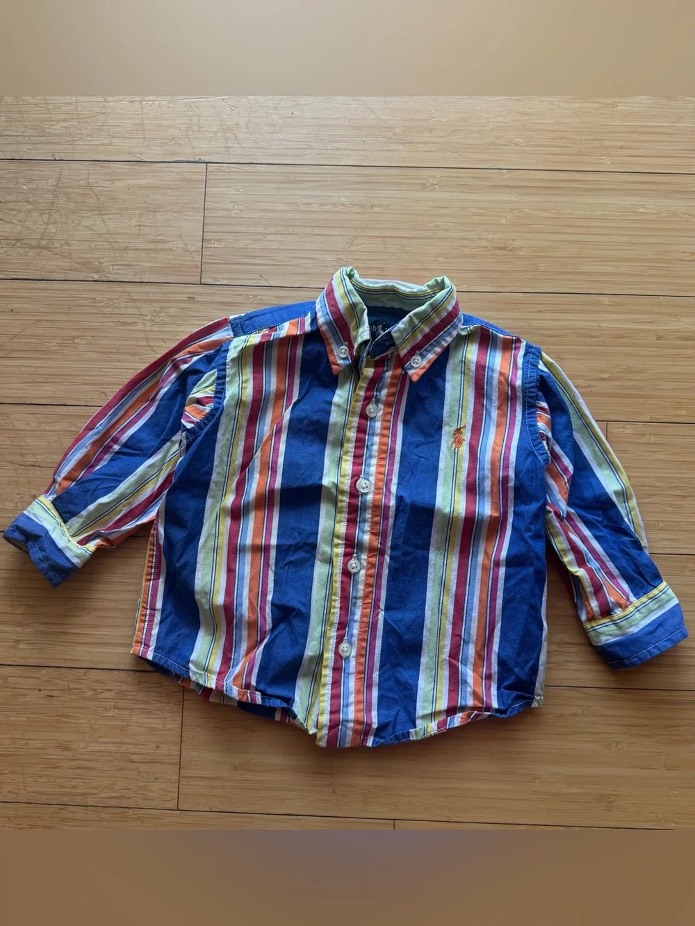 Ralph Lauren Multi-Color Striped Button-Down Shirt